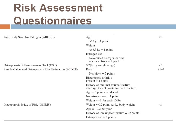 Risk Assessment Questionnaires 