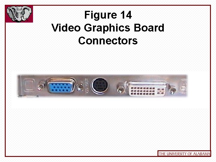 Figure 14 Video Graphics Board Connectors 