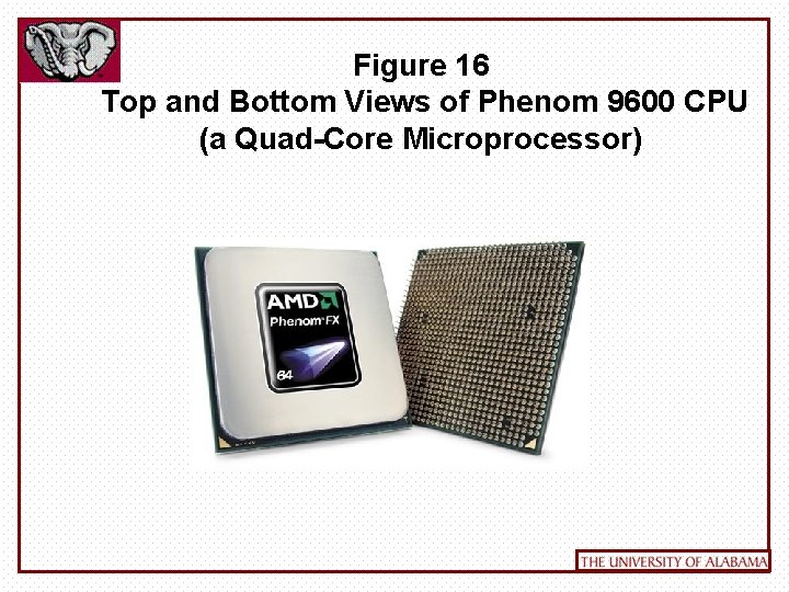 Figure 16 Top and Bottom Views of Phenom 9600 CPU (a Quad-Core Microprocessor) 