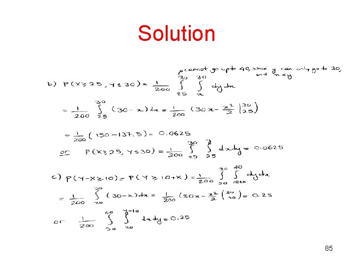 Solution 85 