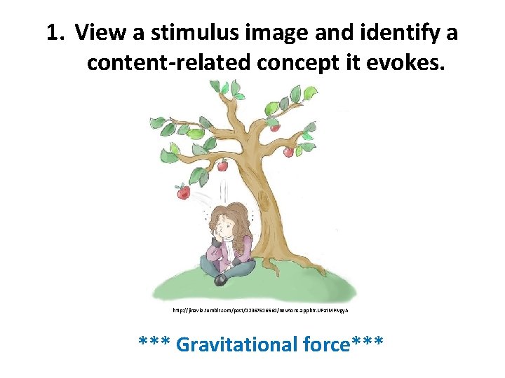1. View a stimulus image and identify a content-related concept it evokes. http: //jinavie.