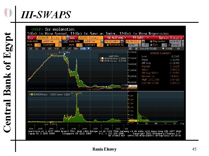 Central Bank of Egypt III-SWAPS Rania Elsawy 45 