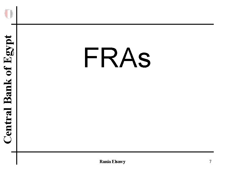 Central Bank of Egypt FRAs Rania Elsawy 7 