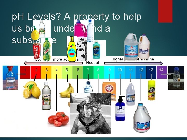 p. H Levels? A property to help us better understand a substance 