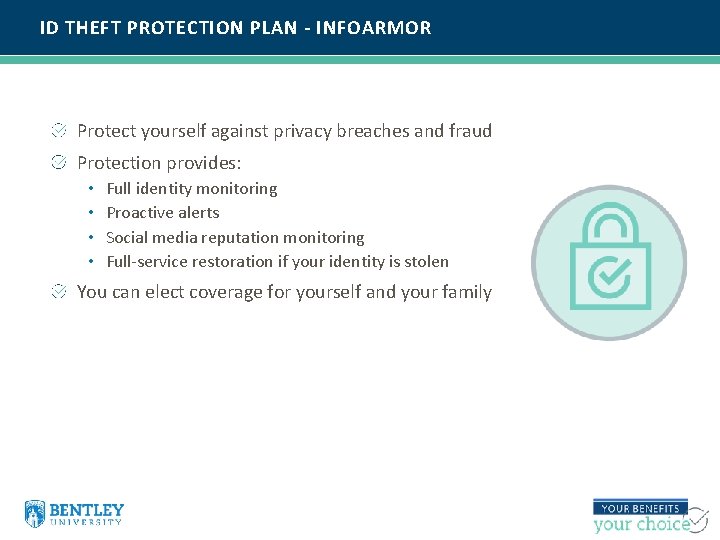 ID THEFT PROTECTION PLAN - INFOARMOR Protect yourself against privacy breaches and fraud Protection