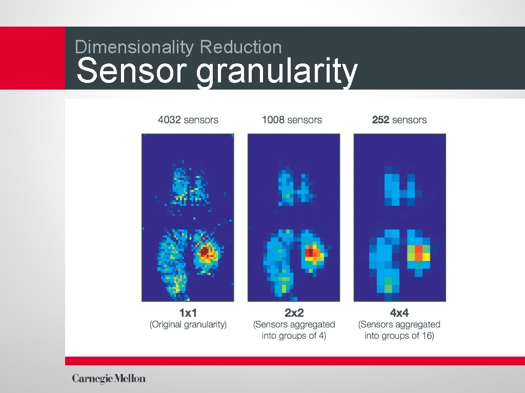 Dimensionality Reduction Sensor granularity 