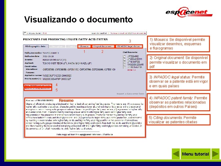 Visualizando o documento 3 1 2 1) Mosaics: Se disponível permite visualizar desenhos, esquemas