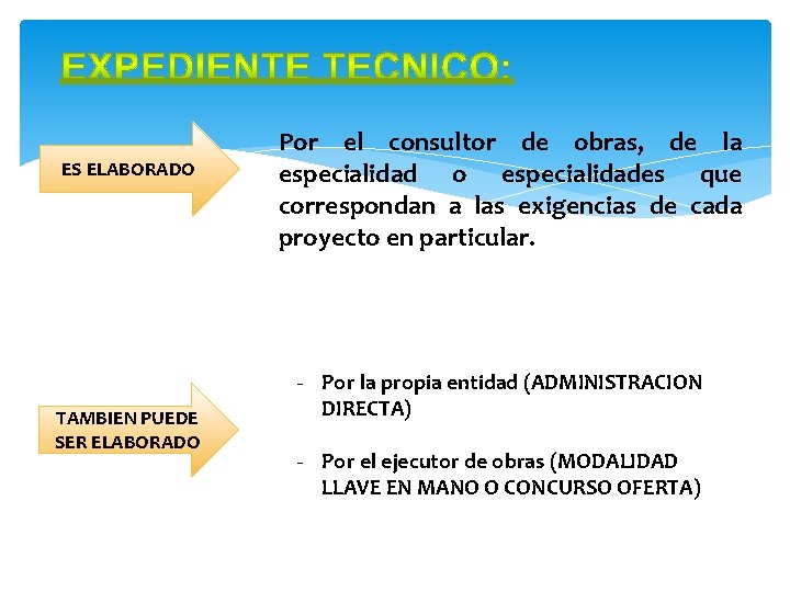 ES ELABORADO TAMBIEN PUEDE SER ELABORADO Por el consultor de obras, de la especialidad