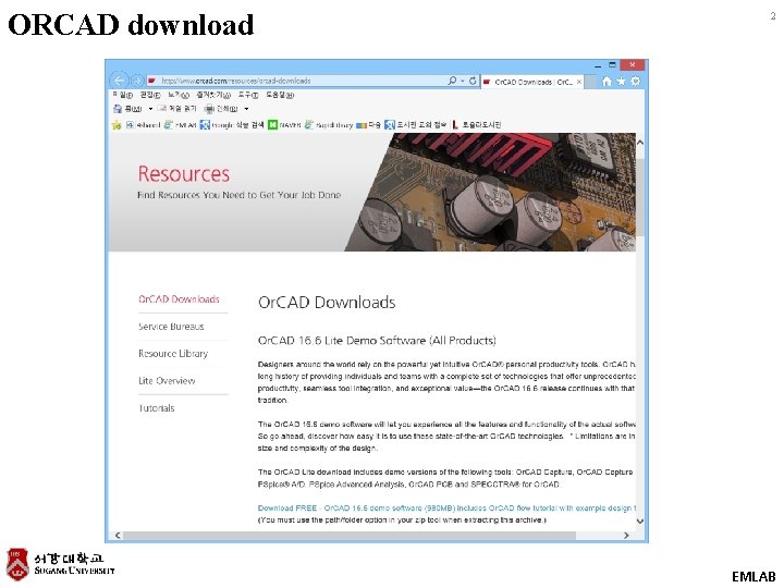 ORCAD download 2 EMLAB 