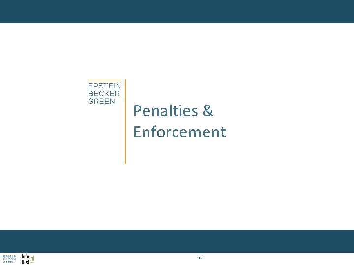 Penalties & Enforcement 31 