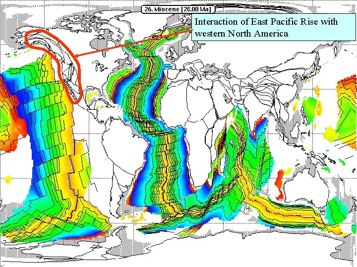 Interaction of East Pacific Rise with western North America 