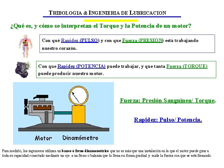 TRIBOLOGIA & INGENIERIA DE LUBRICACION ¿Qué es, y cómo se interpretan el Torque y