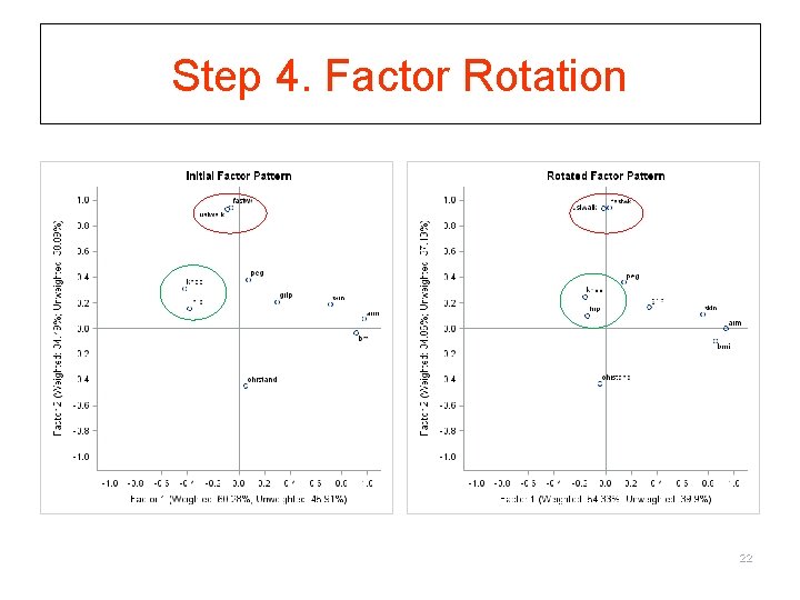 Step 4. Factor Rotation 22 