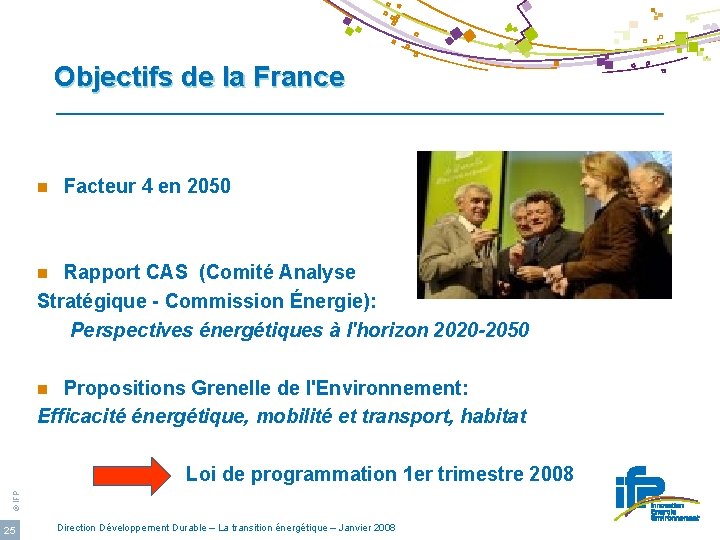 Objectifs de la France n Facteur 4 en 2050 Rapport CAS (Comité Analyse Stratégique