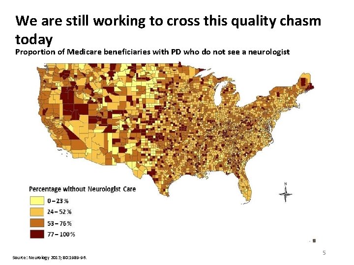 We are still working to cross this quality chasm today Proportion of Medicare beneficiaries