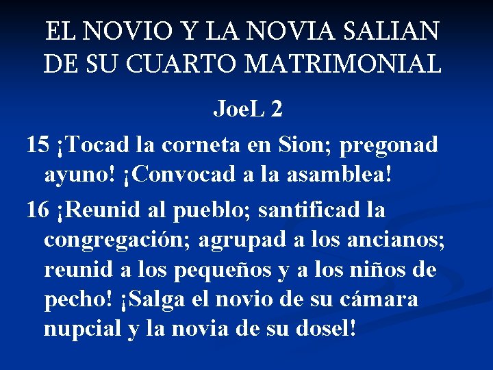 EL NOVIO Y LA NOVIA SALIAN DE SU CUARTO MATRIMONIAL Joe. L 2 15