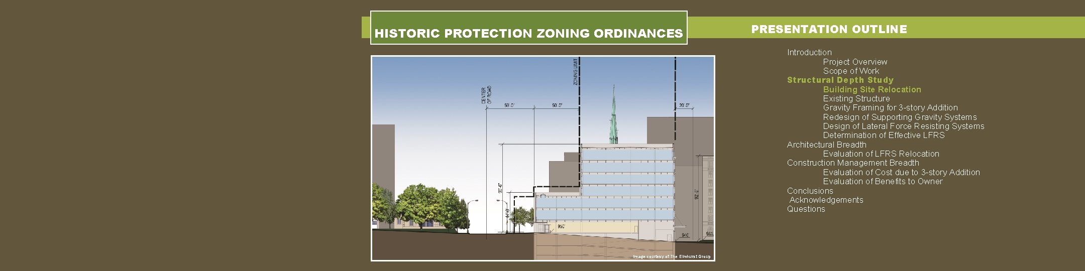 HISTORIC PROTECTION ZONING ORDINANCES PRESENTATION OUTLINE Introduction Project Overview Scope of Work Structural Depth