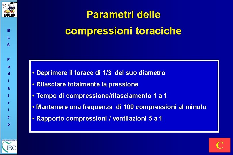Parametri delle B L compressioni toraciche S P e d i a t r