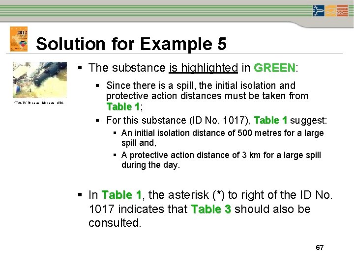 Solution for Example 5 § The substance is highlighted in GREEN: GREEN KTVI-TV St. Solution for Example 5 § The substance is highlighted in GREEN: GREEN KTVI-TV St.