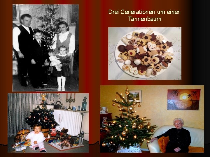 Drei Generationen um einen Tannenbaum 