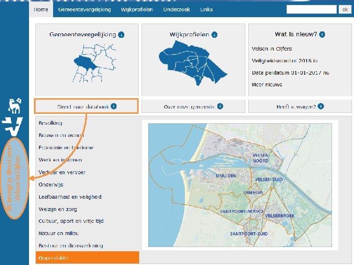 dit brengt je direct naar Velsen in Cijfers 