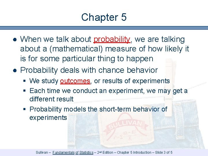Part III Probability and Probability Distributions Sullivan Fundamentals