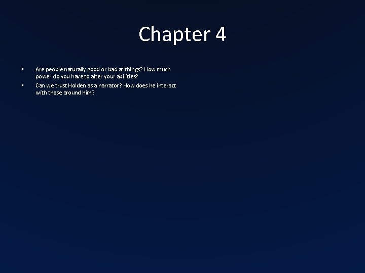 Chapter 4 • • Are people naturally good or bad at things? How much Chapter 4 • • Are people naturally good or bad at things? How much