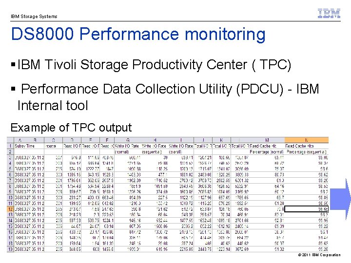 IBM Storage Systems DS 8000 Performance monitoring §IBM Tivoli Storage Productivity Center ( TPC)