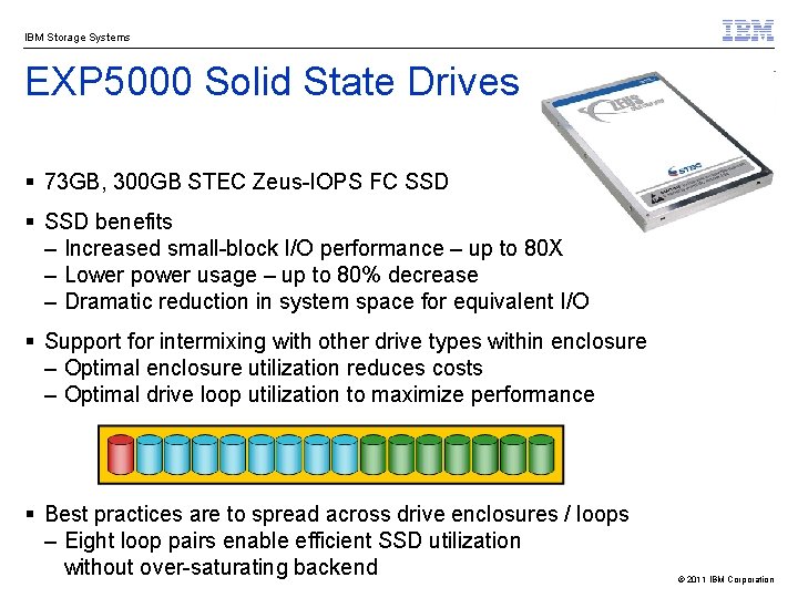 IBM Storage Systems EXP 5000 Solid State Drives § 73 GB, 300 GB STEC