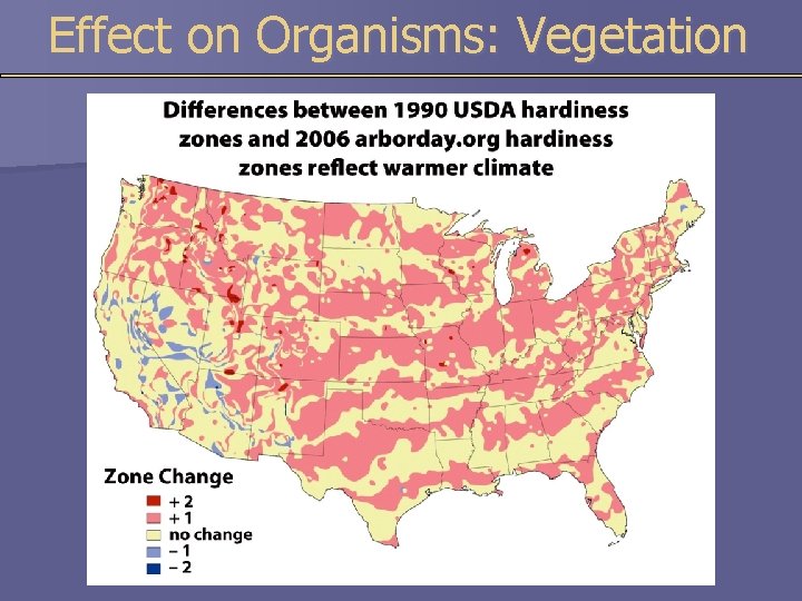 Effect on Organisms: Vegetation 