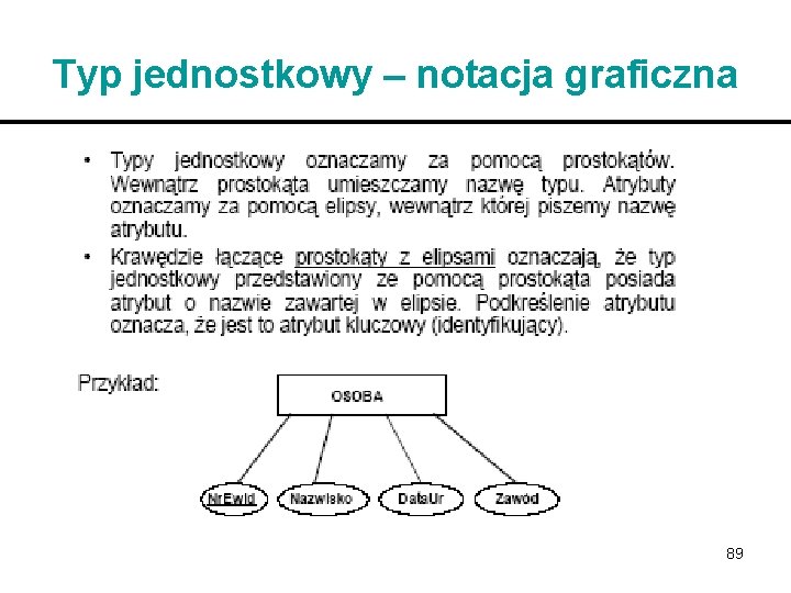 Typ jednostkowy – notacja graficzna 89 