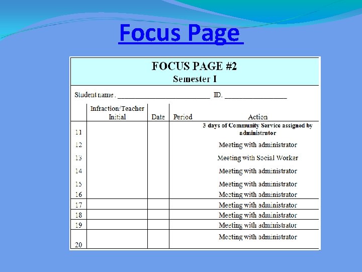 Focus Page 