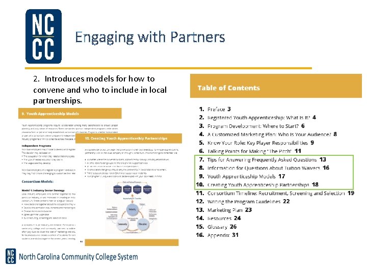 Engaging with Partners 2. Introduces models for how to convene and who to include