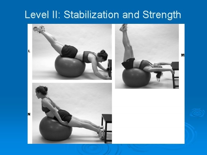 Level II: Stabilization and Strength 