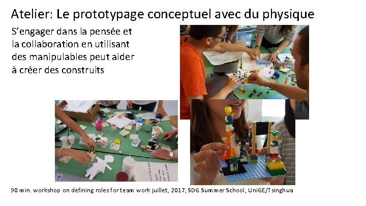 Atelier: Le prototypage conceptuel avec du physique S’engager dans la pensée et la collaboration