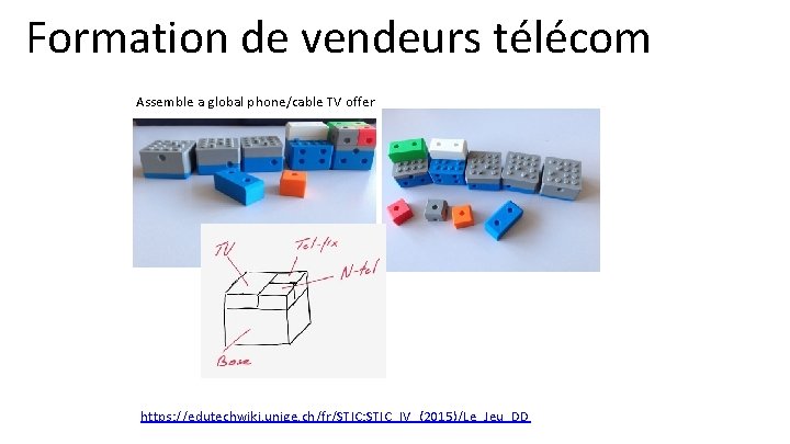 Formation de vendeurs télécom Assemble a global phone/cable TV offer https: //edutechwiki. unige. ch/fr/STIC: