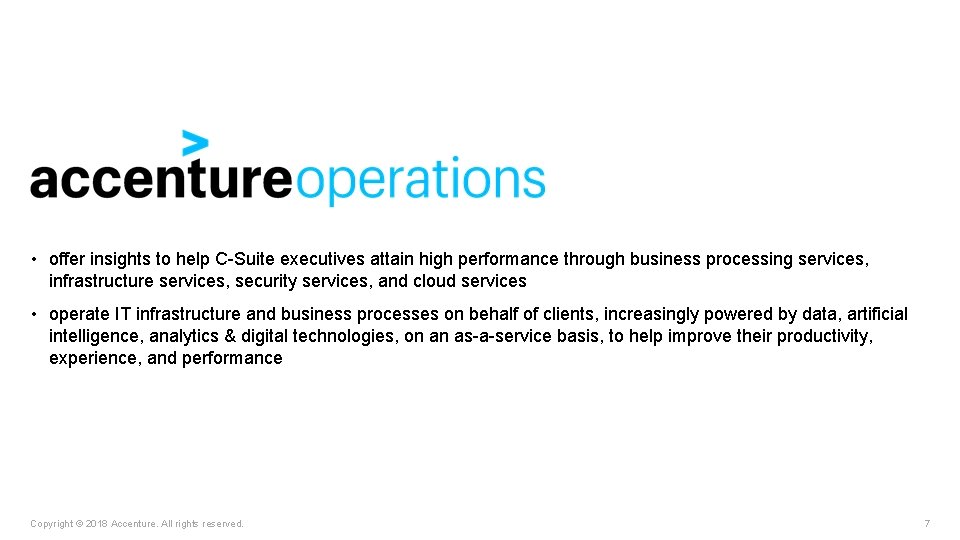  • offer insights to help C-Suite executives attain high performance through business processing