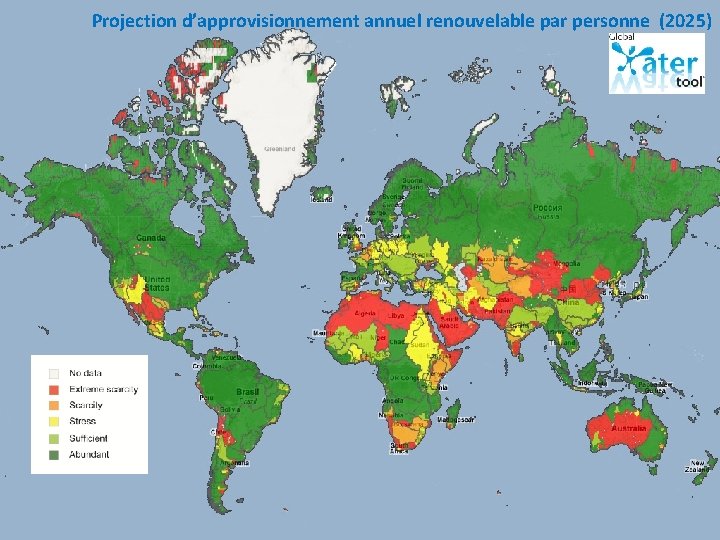 Projection d’approvisionnement annuel renouvelable par personne (2025) INCLUDE ANIMATION – BLANK MAP AND COLORED