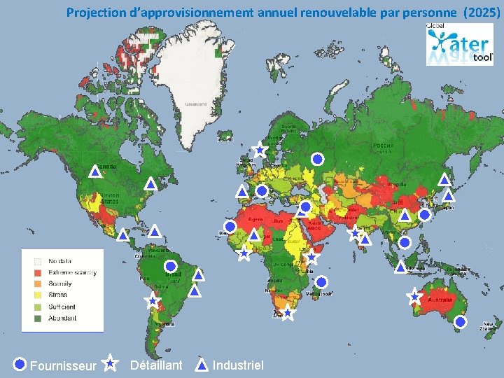 Projection d’approvisionnement annuel renouvelable par personne (2025) INCLUDE ANIMATION – BLANK MAP AND COLORED