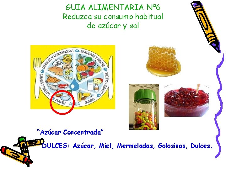 GUIA ALIMENTARIA Nº 6 Reduzca su consumo habitual de azúcar y sal “Azúcar Concentrada”