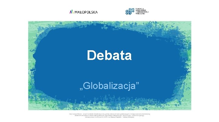 Debata „Globalizacja” 