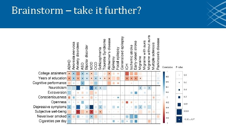 Brainstorm – take it further? 