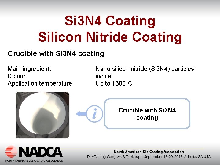 Si 3 N 4 Coating Silicon Nitride Coating Crucible with Si 3 N 4