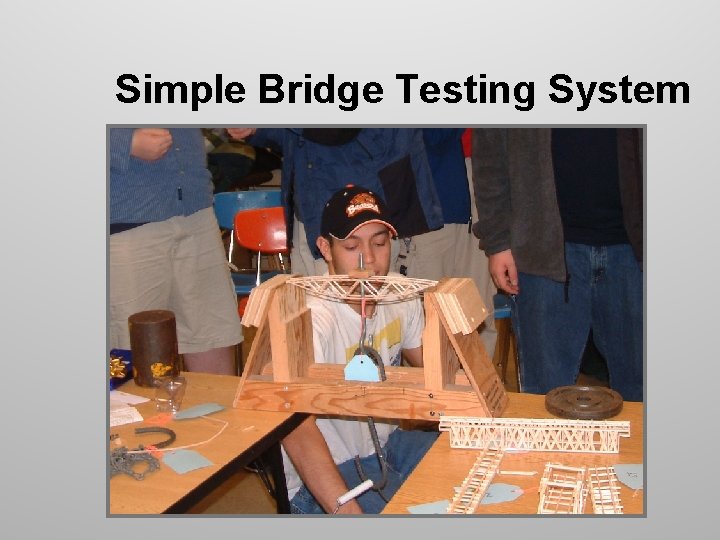 Simple Bridge Testing System Simple Bridge Testing System