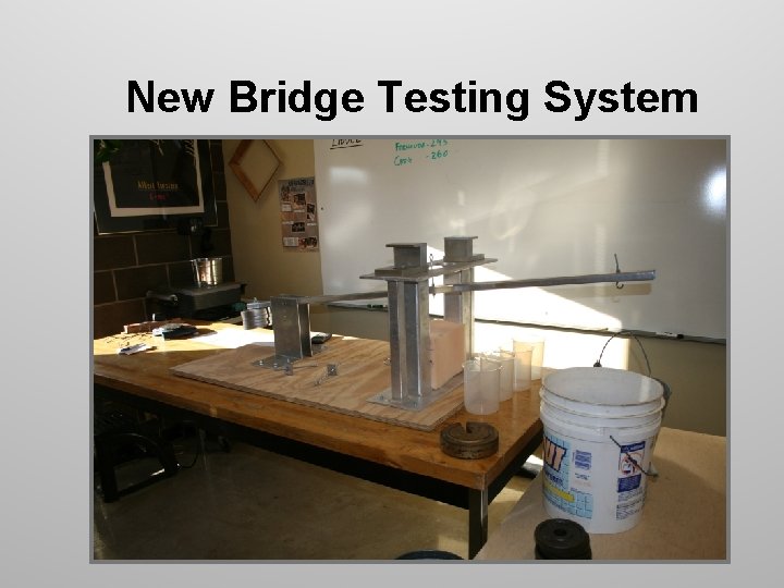 New Bridge Testing System New Bridge Testing System