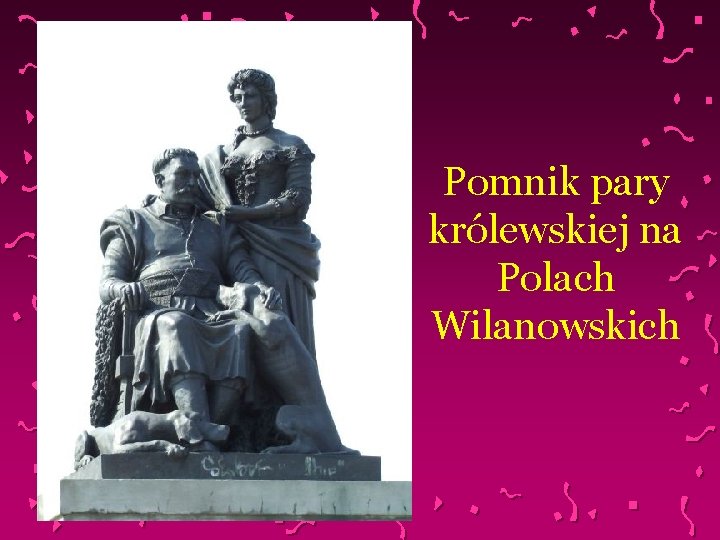 Pomnik pary królewskiej na Polach Wilanowskich 