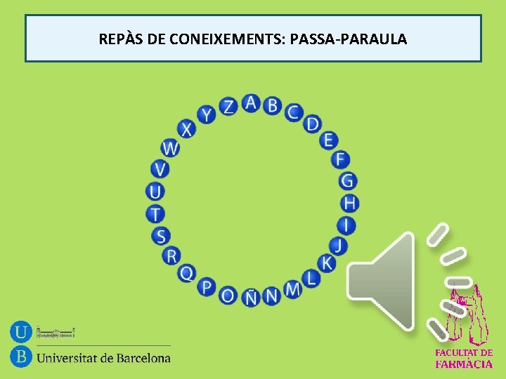 REPÀS DE CONEIXEMENTS: PASSA-PARAULA 