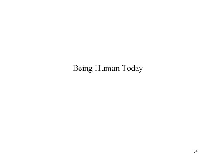 Being Human Today 34 