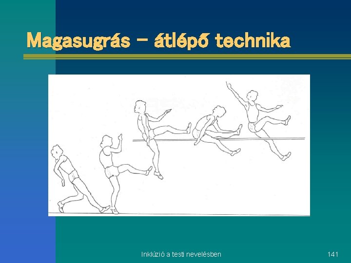 Magasugrás – átlépő technika Inklúzió a testi nevelésben 141 