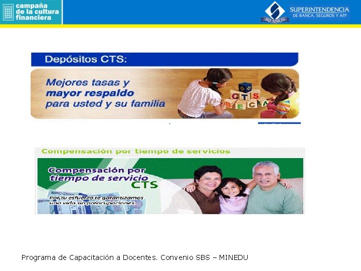 Programa de Capacitación a Docentes. Convenio SBS – MINEDU 